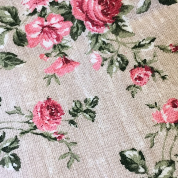 Shabby Chic Rose Garden Eyelette Lace Trimmed Farmhouse Kitchen Towels CottonNWT - Picture 3 of 16